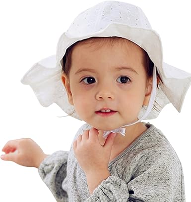Yasson Capeline Bebe Fille Doux Coton Protection Soleil Mignon Fille Lacet Chapeau Enfant Plage Vacance Amazon Fr Vetements Et Accessoires
