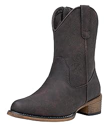 Jeossy Women's 9805 Cowboy Boots Dark