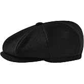 POUDAY Newsboy Cap for Men - Irish Newsies Cabbie Hat - Flat Winter Hat
