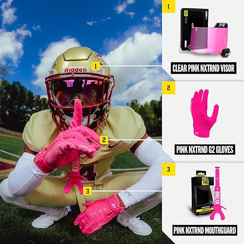 Pink Tinted Football Visors Clear Visor Football Nxtrnd VZR1 - Main Image