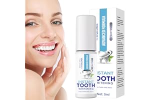 UPDATECLASSIC Tooth Paint, Teeth Whitening Paint Kit Professionally Formulated, Instant Teeth Whitening Gel, Portable Tooth Polish Uptight White, Regain Confident Smile