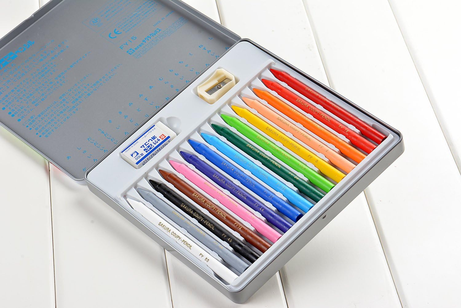 Sakura CoupyPencil, Kit de crayons japonais/crayonspastels, 15