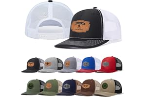 Feraurae Custom Hats for Men Personalized Fitted Trucker Hat Mesh Snapback Baseball Caps Golf Sport Customizable Gifts