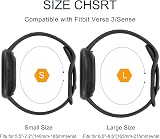 [3 Pack] Vancle Soft Silicone Strap for Fitbit Versa 3/4 Sense 2 Small view 3