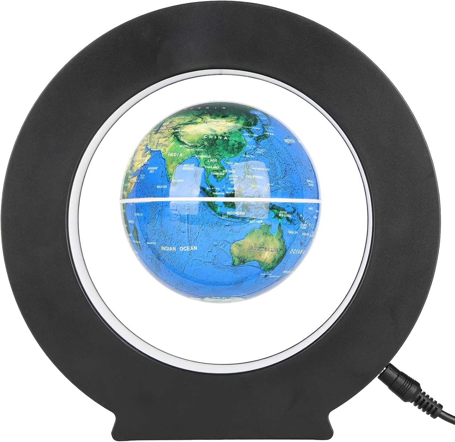 Levitating Globe, O Shape Floating Globe with LED