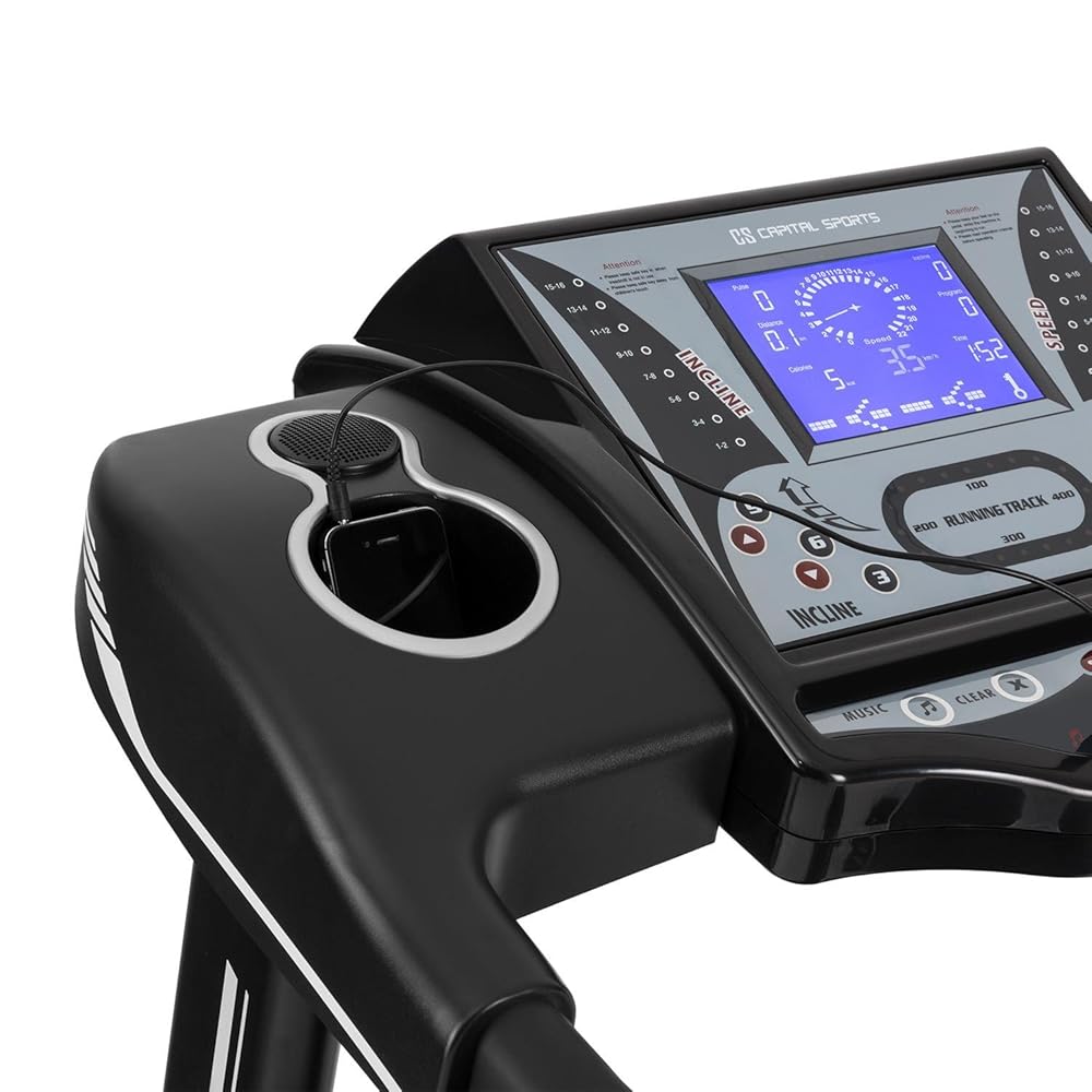 Capital Sports Pacemaker X55, tapis roulant elettrico da 3 HP e 22 km/h