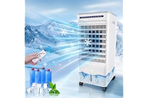 XYNZZEU Portable Air Conditioners, 4-IN-1 Indoor Air Conditioner No Venting Required for Bedroom, AC Portable Ventless Air Conditioner for Room, Stand Up Windowless Air Conditioner, Evaporative Air Cooler