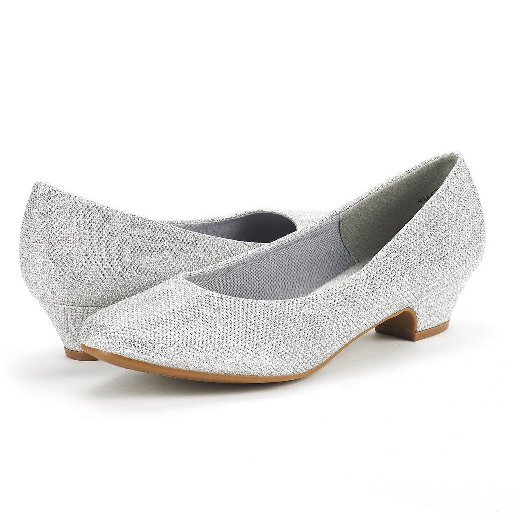 DREAM PAIRS Women's Mila Low Chunky Heel Pump Shoes - Image 3