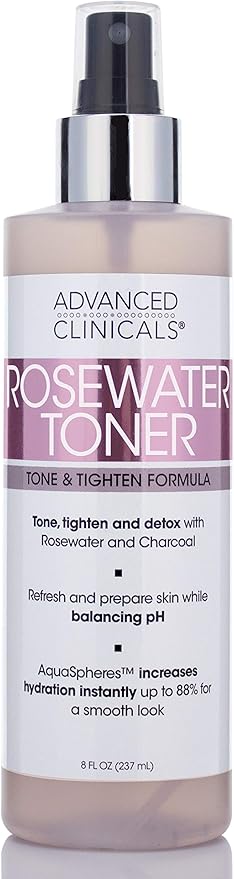 advanced clinicals rosewater toner
