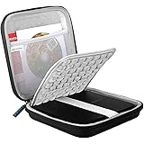 Lacdo USB CD DVD Writer Blu-Ray & External Hard Drive Protective Storage Carrying Case Bag for Apple USB Superdrive, SAMSUNG SE-208GB SE-218CB LG GP65NB60 GP60NB50 Dell ASUS External DVD Drives, Black