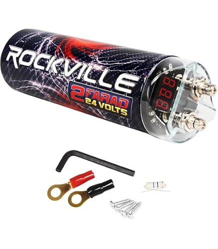 Amazon.com: Rockford RFC10HB 10 Farad Hybrid Digital Capacitor