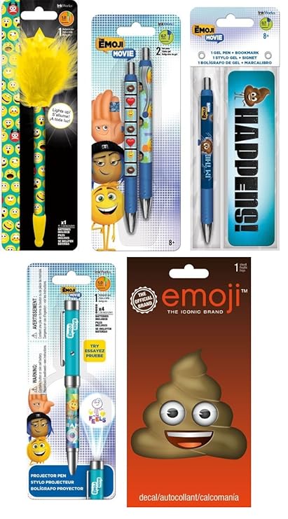 Set de regalo de escritura de la película Emoji con bonus poo ...