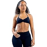 JUVOME Workout Sets for Women 2 Piece Seamless Halter Sports Bra Butt Lifting Impact Shorts Gym Yoga Active Outfits