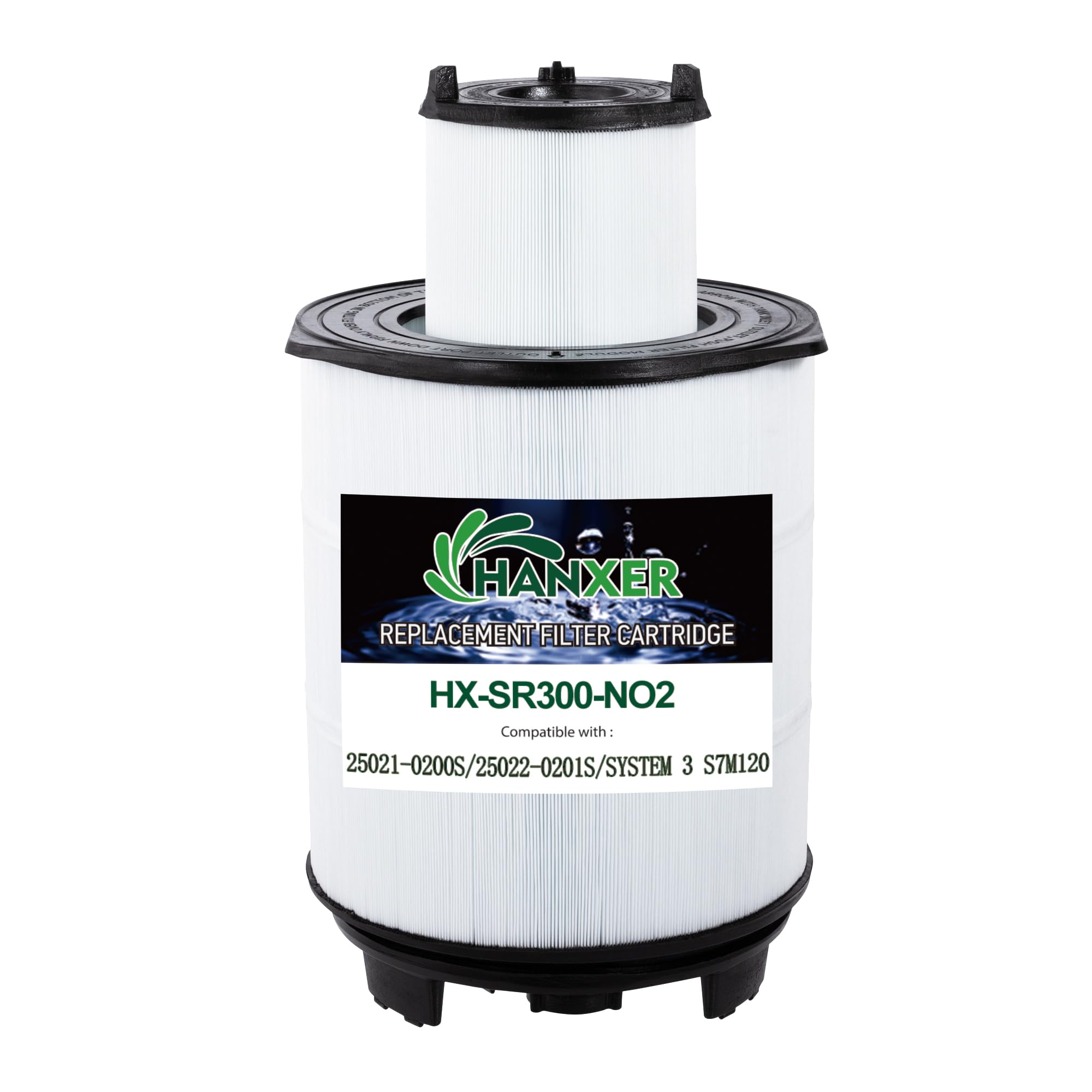 Photo 1 of HANXER S7M120 Inner and Outer Set Pool Filters Replace for Sta-Rite System 3, 25021-0200S, 25022-0201S, SR300 Pool Filter Cartridge, 300 Sq.Ft. Filtration Area