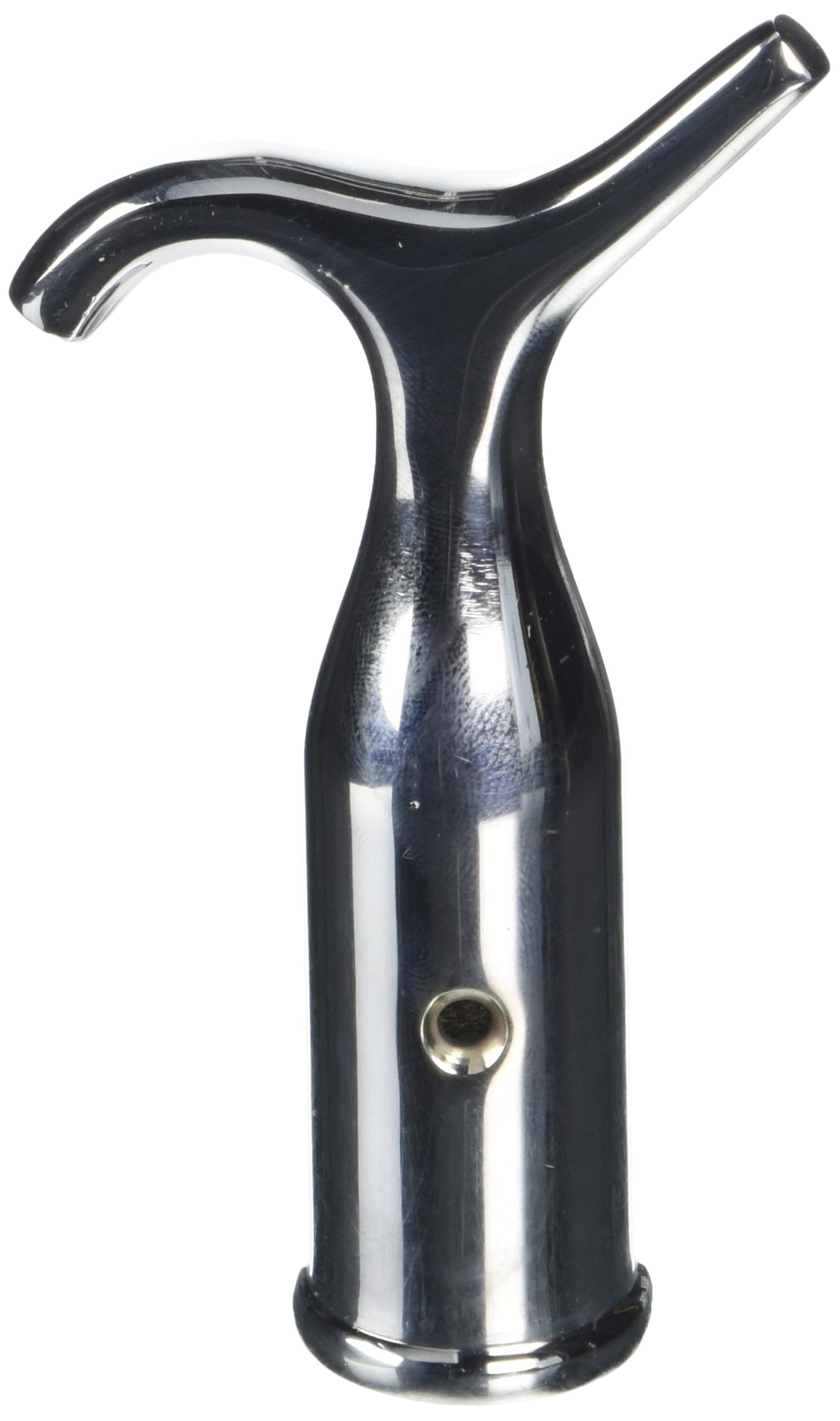 Merriway BH05852 Fanlight Skylight Window Catch Pole Hook - Polished Chrome