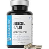 LES Labs Cortisol Health Stress &amp; Sleep Support Supplement, 60 Capsules | Cortisol &amp; Stress Support, Sleep &amp; Relaxation, Ashwagandha, Magnesium, Rhodiola, Phosphatidylserine, Magnolia Bark, Non-GMO