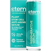 STEM Natural Intelligence Anti-Aging Plant Stem Cell for Serum for Face, Hyaluronic Acid, Gluconolactone &amp; Glycoproteins, Exosome-Inspired, Peptide-Like Skin Tightening &amp; Firming Formula, 1oz