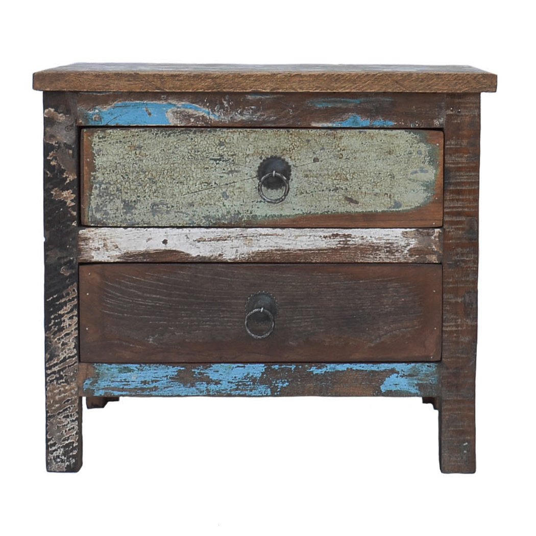 Present Company Reclaimed Wood Small Two Drawer Chest Fairly