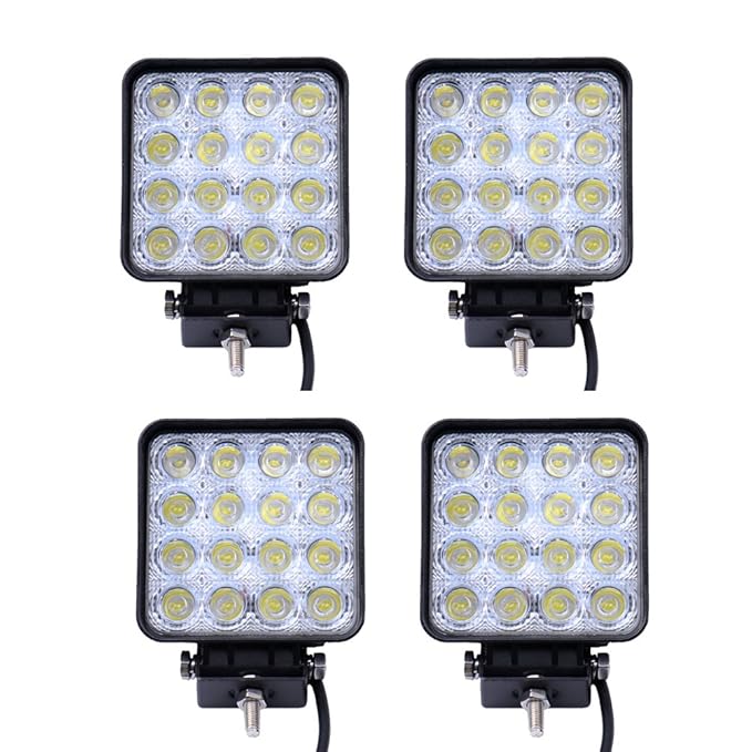 48W Headlight Spotlight, Driving Light, Auto Lamp, 4X4 Square Car Light