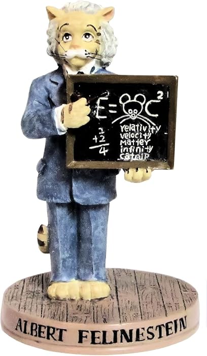 Ertl Collectibles Cat Hall of Fame Albert Felinestein Figurine - 4" Tall