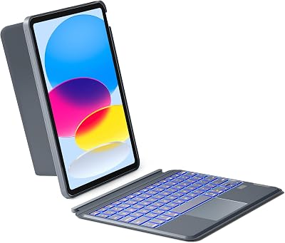 Inateck Keyboard Case for iPad 10th/11th Gen 11 Inch with Touchpad Gray