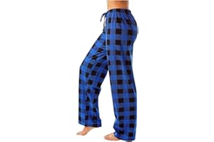 YUTANRAL Pants for Women 2024 Trendy High Waisted Wide Leg Sweatshirt Pants Lounge Baggy Comfy Pajama Pants with Pockets