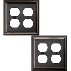 OKAWYC Double Duplex Outlet Light Switch Cover