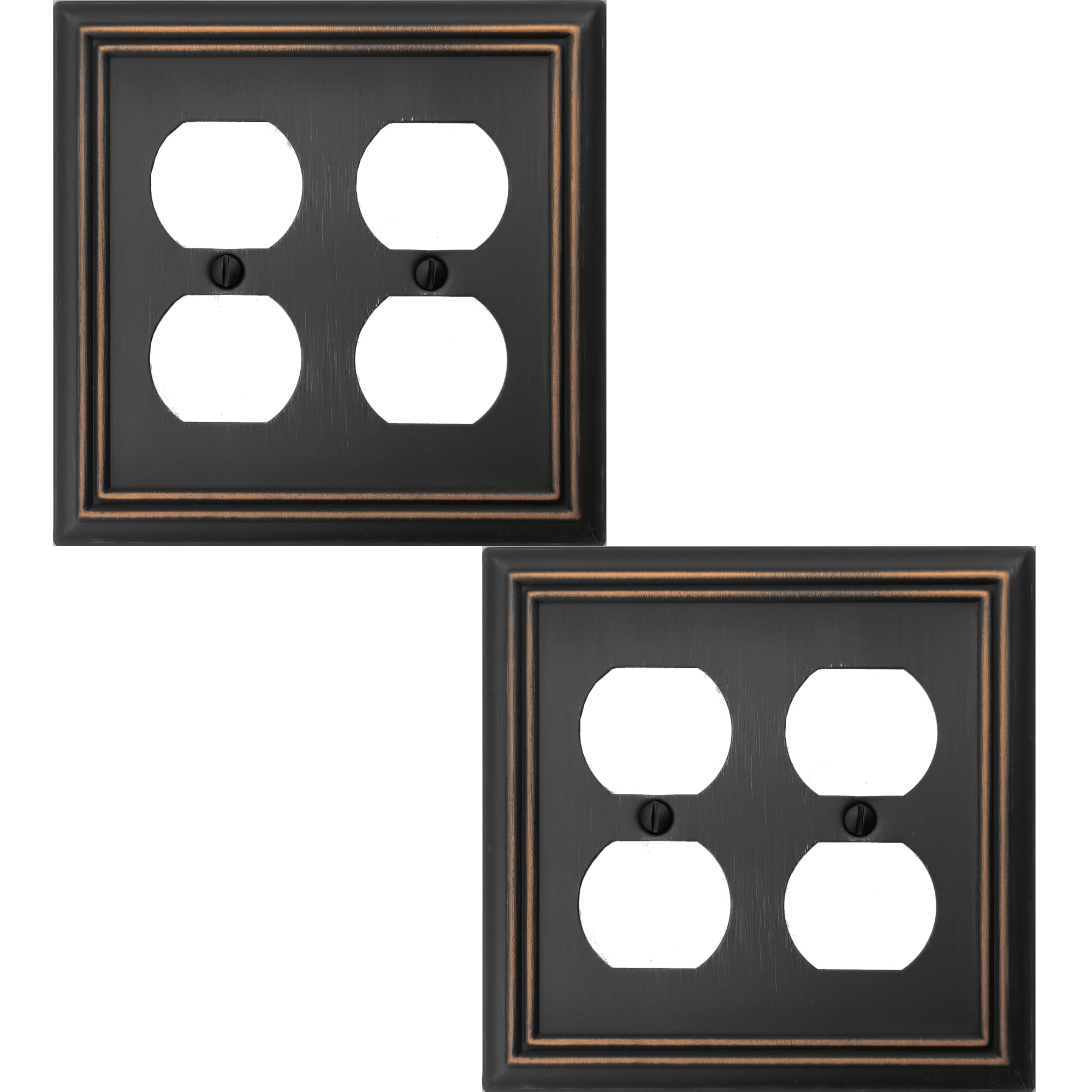 OKAWYC Double Duplex Outlet Light Switch Cover