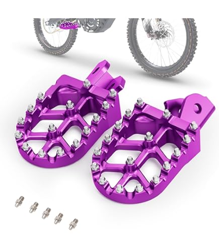 CNC Motorcycle Rearset Footrests Footpegs Pegs 6mm Aluminum Street Dirt - View #6