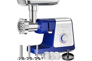 Naitesen 3000W Electric Meat Grinder, Sausage Maker Machine, Food Grinder with 3 Stainless Steel Sausage Stuffer Tube 3 Grinding Plates Hamburger Press Patty Maker Kubbe Kit for Home Kitchen