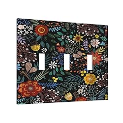 Sghxwp Vintage Colorful Flower Boho Floral Rustic