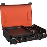 Blackstone&reg; 2364 12" x 14" Camping Griddle with Side Burner | Blackstone&reg; 2364 Side Burner, Latches, Leveling Feet, Portable