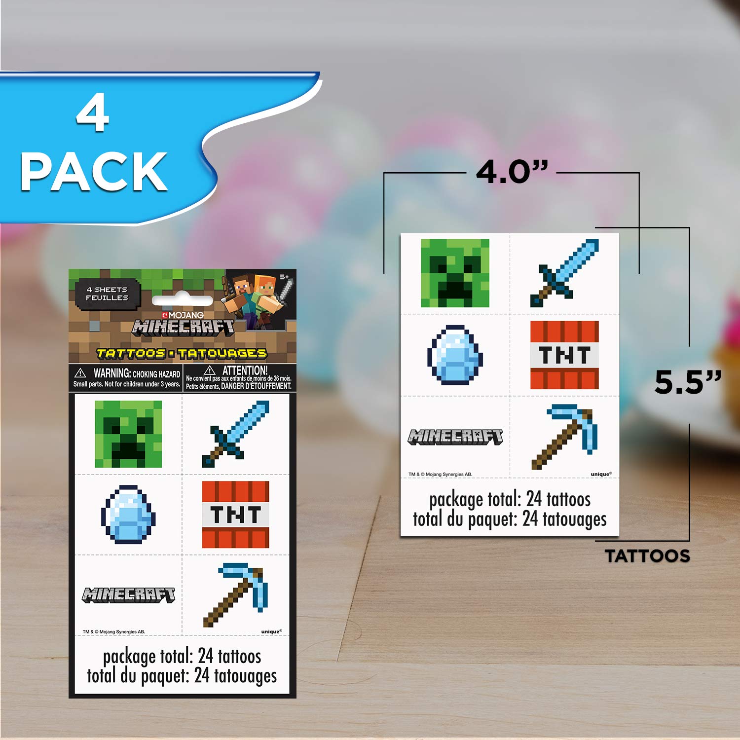 Unique Minecraft Party Favors Decorations Bundle Officially