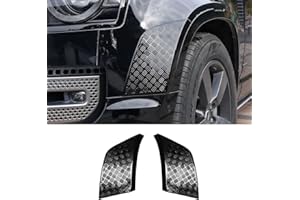 GAFESKUI Front Wheel Arch ABS Black Body Anti-Scratch Protection Cover Trim Kit Compatible with 2020-2025 Land Rover Defender 90 110 130 Decoration Armor Sticker Trim Exterior Accessories