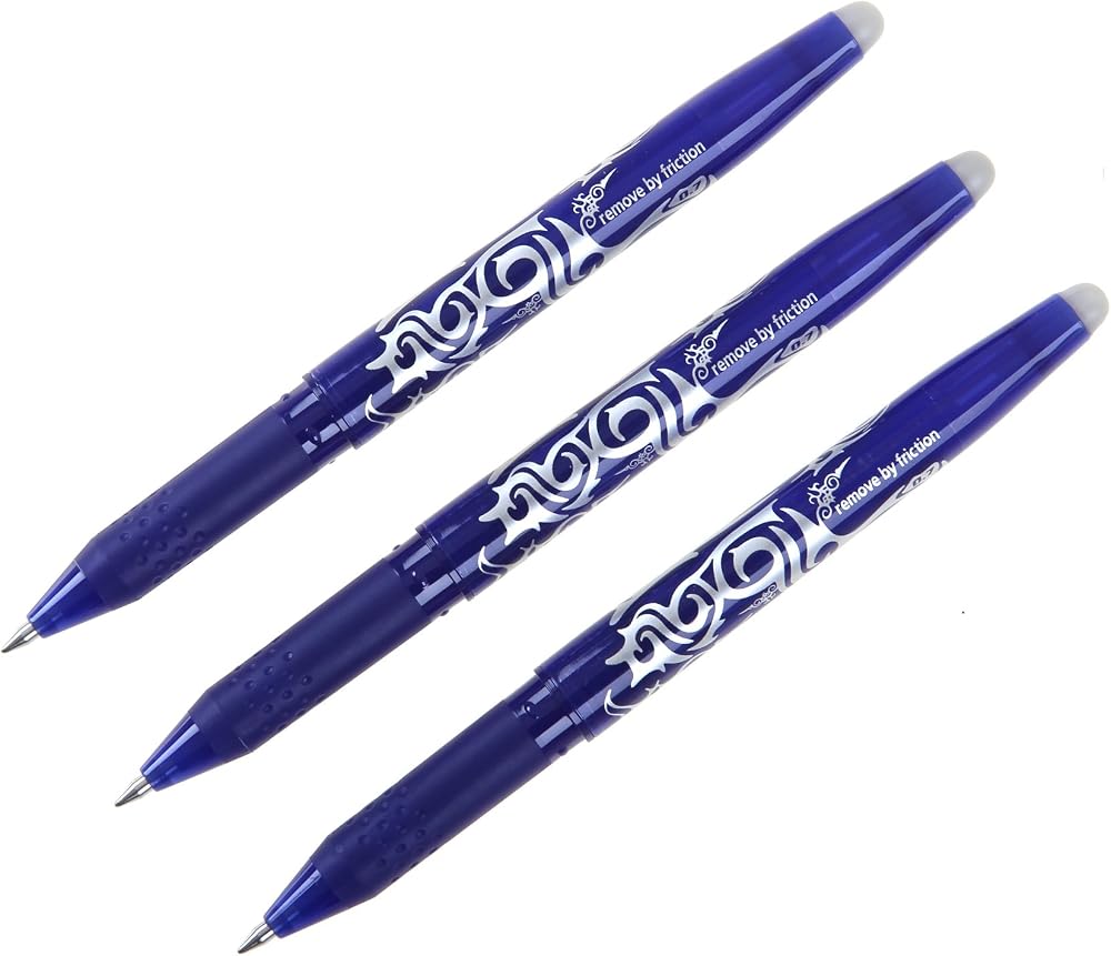 Pilot FriXion Erasable Rollerball 0.7 mm Blue Pack of 3