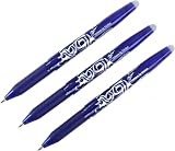 Pilot FriXion Erasable Rollerball 0.7 mm Blue Pack of 3