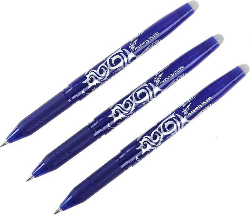 Pilot FriXion Erasable Rollerball 0.7 mm Blue Pack of 3