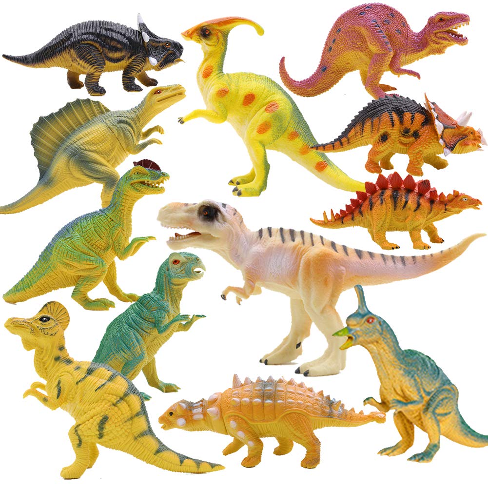 3 otters Dinosaur Toy Set, 12PCS 6\