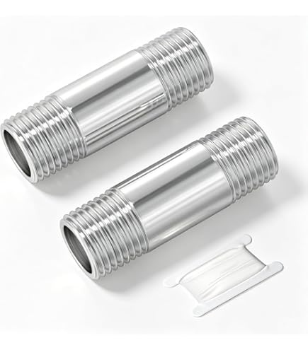 Bwintech 2 Pcs Rallonge Filetée 1/4 Mâle X 1/4 Mâle BSP 250 Mm – Acier Inox 304 Robuste
