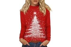 NUMALLER Long Sleeve Shirts for Women Dressy Mock Neck Business Casual Tops Fall Vintage Graphic Loose Fit Comfy Tunic Tops