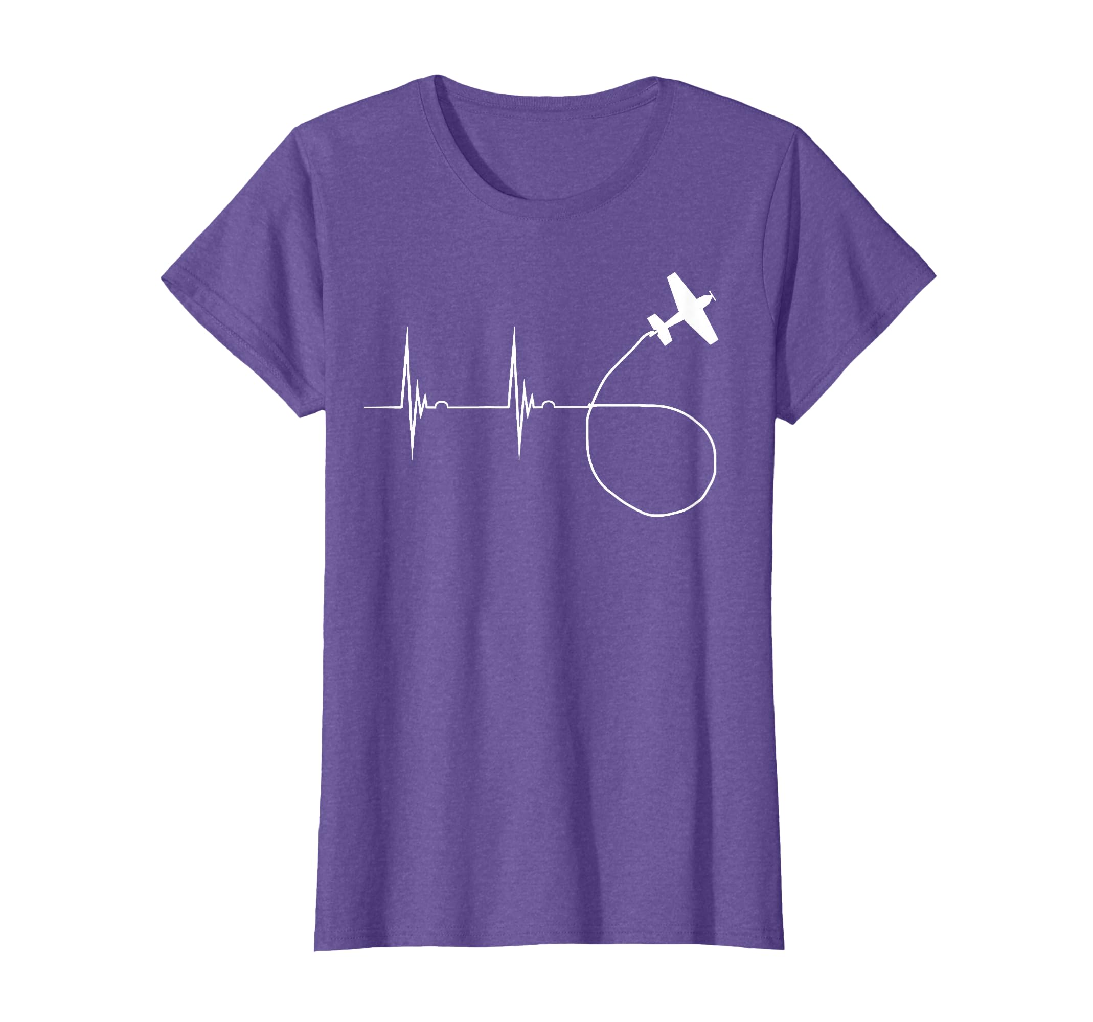Flight Show Heartbeat ECG Pulse Artificial Flight RC Pilot Glider T-Shirt