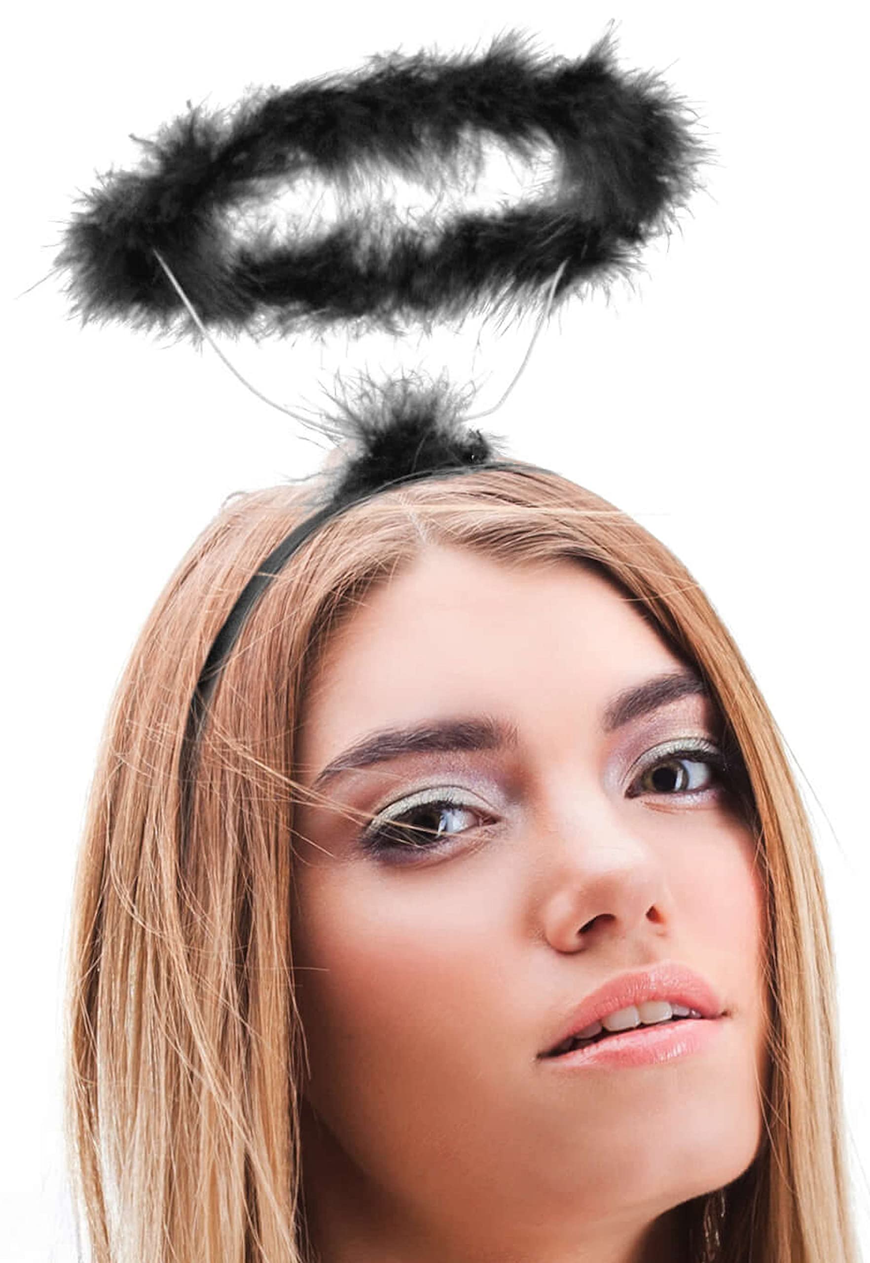 Balinco Headband halo black | devil | hairband angel | Christ child - the perfect accessory for ladies & gentlemen to complement the angel costume