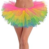 Tutus for Women Adult Tutu Skirts for Women 5 Layers Tulle Skirt Halloween Tutu Womens Tutu Skirt 80s Costumes for Women