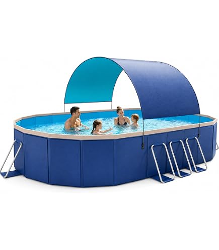 210ポータブルプール TIANZHU BLUEカラー FOLDING POOL Amazon.com: Large Foldable Swimming Pool - Collapsible Family