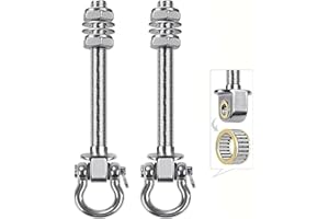 LELYMALL Heavy-Duty Swing Set Hardware Hooks with 180° Rotating Silent Bearings - Set of 2 Stainless Steel 304 Products, Supporting Up to 1500 LBS, Suitable for Wood and Metal Beam Hammocks and Yoga