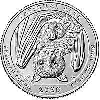 2020 P, D American Samoa National Park Quarter Singles - 2 Coin Set Uncirculated