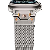 Milanese Loop for Apple Watch Ultra 2 Band 49mm 46mm 45mm 44mm Men Women, Stainless Steel Mesh Strap with Magnetic Clasp & Metal Connector for iWatch Series 10 9 8 7 6 5 4 SE