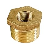 Everflow CSCV2001 2 X 3/4-Inch Brass Hex Bushing No