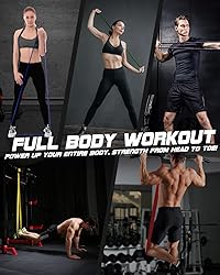 Fitense Resistance Bands Set - Pull Up Bands with 6