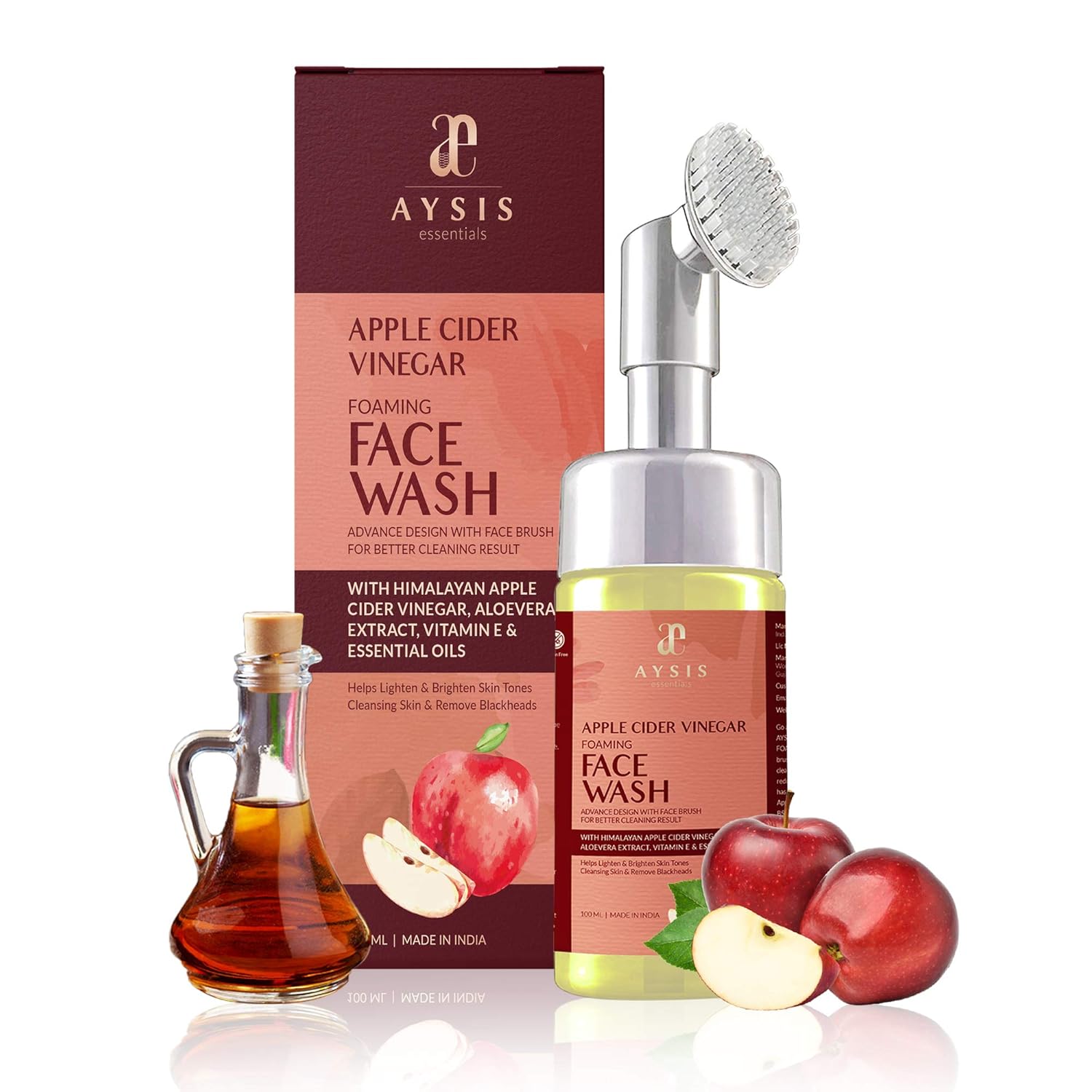 apple cider vinegar foaming face wash